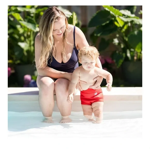 Splash About Happy Nappy Reusable Swim Diaper, Red, 6-12 Months - Picture 5 of 5